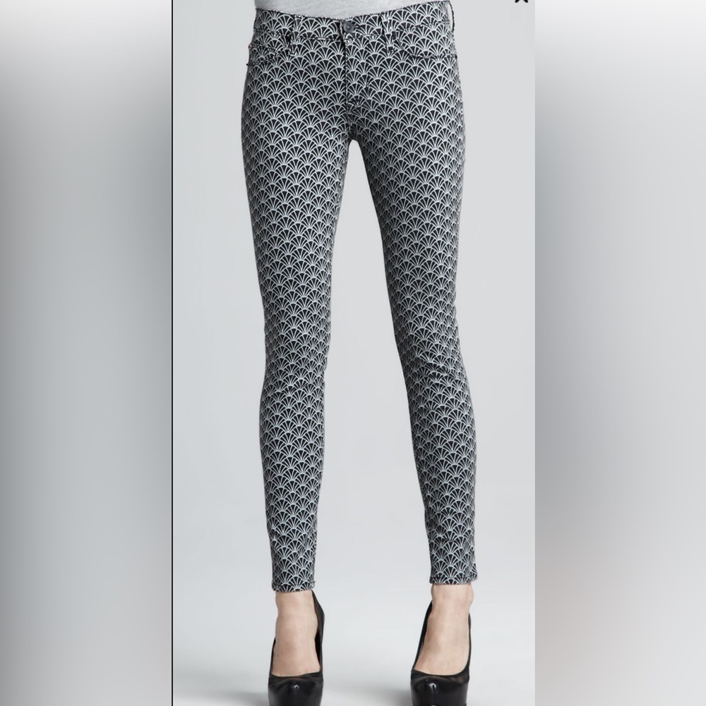 • Hudson • Nico Super Skinny Midrise Jeans Art Deco Diamond